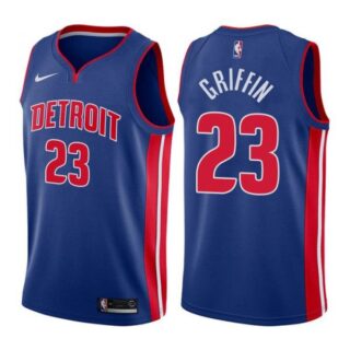 Men's Blake Griffin Detroit Pistons Basketball Jersey Blue