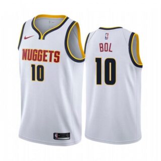 Men's Bol Bol Denver Nuggets Basketball Jersey White