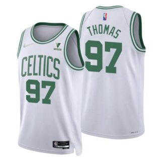 Men's Brodric Thomas Boston Celtics 75th Anniversary Diamond Jersey White Association