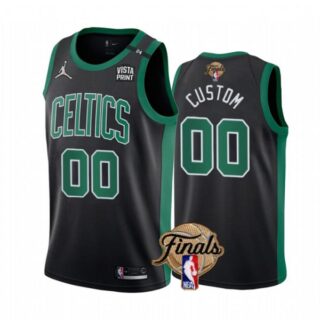 Men's Boston Celtics Custom 2022 NBA Finals Stitched Jersey - Statement White