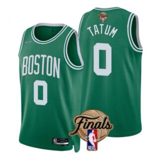 Men's Boston Celtics Jayson Tatum 2022 NBA Finals Stitched Jersey -