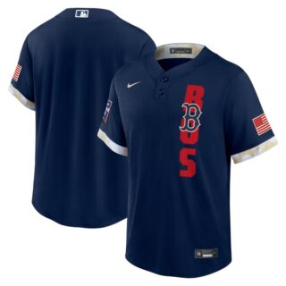 Youth Boston Red Sox 2021 MLB All-Star Navy Jersey Worn In-Game - Stitched