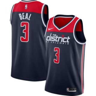 Men's Bradley Beal Washington Wizards Basketball Jersey Navy