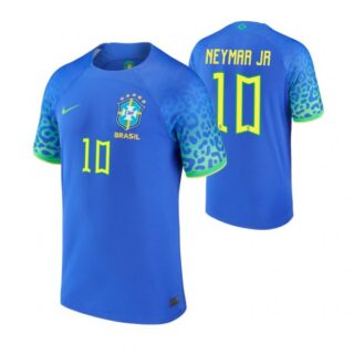 Men's Neymar Jr. Brazil National Team Blue Away Soccer Jersey 2022-23