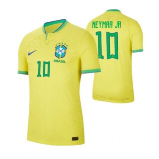 Men's Neymar Jr. Brazil National Team Yellow Home Soccer Jersey 2022-23
