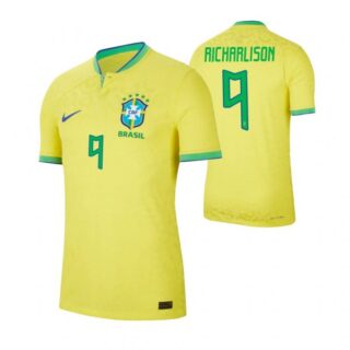 Men's Richarlison Brazil National Team Yellow Home Soccer Jersey 2022-23