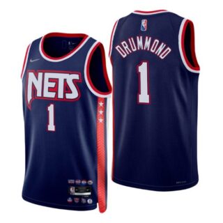 Men's Brooklyn Nets Andre Drummond 2022 Diamond Jersey 75th Anniversary -