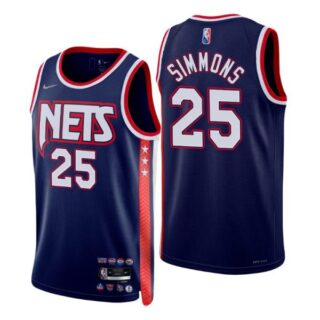 Men's Brooklyn Nets Ben Simmons 2022 Diamond Jersey 75th Anniversary -