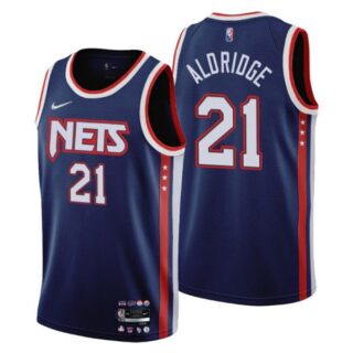 Men's Lamarcus Aldridge Brooklyn Nets 75th Anniversary Diamond Jersey