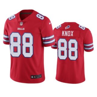 Men's #88 Dawson Knox Buffalo Bills Vapor Limited Jersey Stitched Red