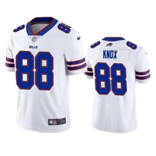 Men's #88 Dawson Knox Buffalo Bills Vapor Limited Jersey Stitched White