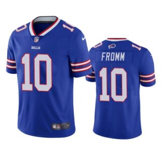 Men's #10 Jake Fromm Buffalo Bills Vapor Limited Jersey Stitched Royal