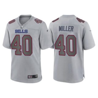 Youth Buffalo Bills Von Miller Gray Atmosphere Fashion Stitched Jersey