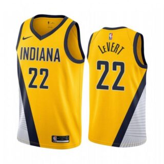 Men's Caris LeVert Indiana Pacers Basketball Jersey Yellow