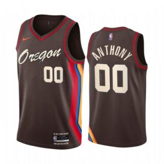 Men's Carmelo Anthony Portland Trail Blazers Basketball Jersey Chocolate