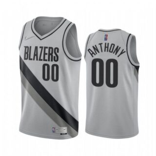 Men's Carmelo Anthony Portland Trail Blazers Basketball Jersey Gray