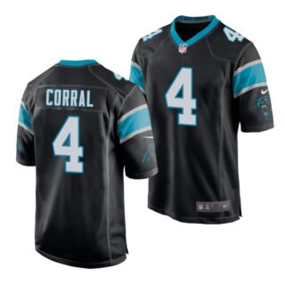 Men's Carolina Panthers Matthew Corral 2022 NFL Draft Stitched Jersey Black