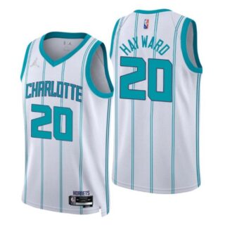 Men's Gordon Hayward Charlotte Hornets 75th Anniversary Diamond Jersey White Association
