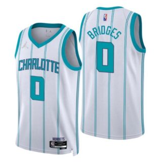 Men's Miles Bridges Charlotte Hornets 75th Anniversary Diamond Jersey White Association
