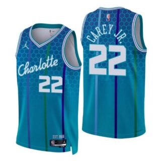 Men's Vernon Carey Jr. Charlotte Hornets 75th Anniversary Diamond Jersey