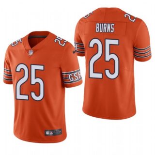 Men's #25 Artie Burns Chicago Bears Vapor Limited Jersey Stitched Orange