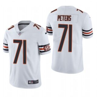 Men's #71 Jason Peters Chicago Bears Vapor Limited Jersey Stitched White