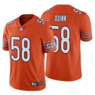 Men's #58 Robert Quinn Chicago Bears Vapor Limited Jersey Stitched Orange
