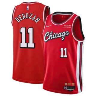 Men's #11 Demar Derozan Chicago Bulls 75th Anniversary Diamond Jersey
