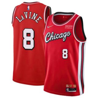 Men's #8 Zach Lavine Chicago Bulls 75th Anniversary Diamond Jersey