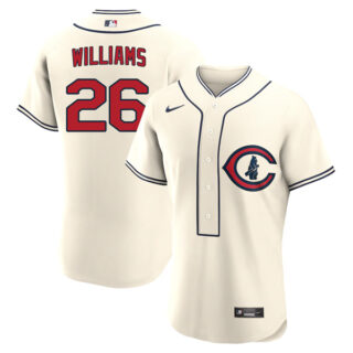 Men's Flex Base Chicago Cubs Billy Williams 2022 Field of Dreams Cream Stitched Jersey With Name