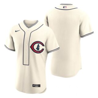 Men's Flex Base Chicago Cubs Blank 2022 Field of Dreams Cream Stitched Jersey