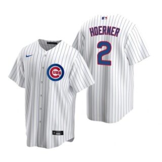 Men's Nico Hoerner Chicago Cubs Cool Base Jersey White
