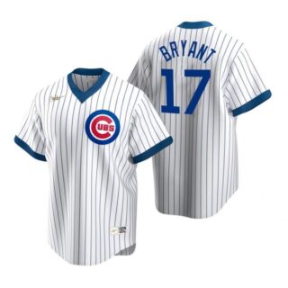 Men's Kris Bryant Chicago Cubs Cool Base Jersey White Cooperstown