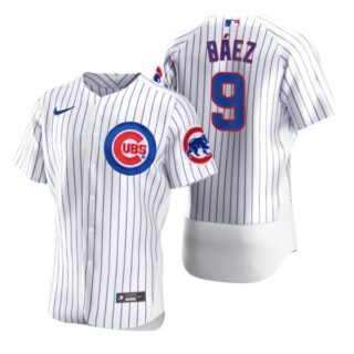 Men's Javier Baez Chicago Cubs Flex Base Jersey White
