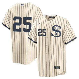 Men's Chicago White Sox #25 Andrew Vaughn Field of Dreams Throwback Limited Edition Jersey Stitched