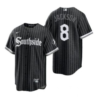 Men's Cool Base Chicago White Sox Bo Jackson 2021 City Connect Southside Jersey Black Stitched