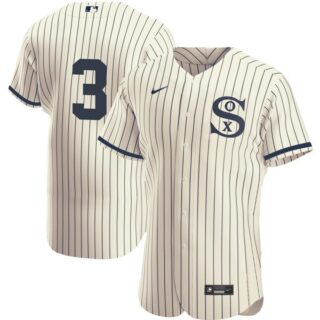 Men's - Flex Base Chicago White Sox #3 Harold Baines Field of Dreams Throwback Jersey Stitched