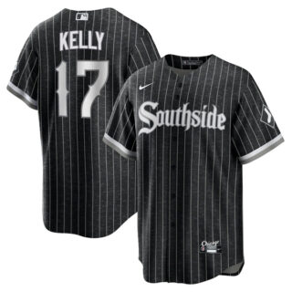 Men's Joe Kelly Chicago White Sox Black City Connect Stitched Jersey Cool Base