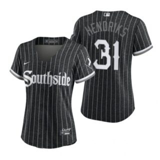 Women Chicago White Sox Liam Hendriks 2021 City Connect Southside Jersey Black Stitched