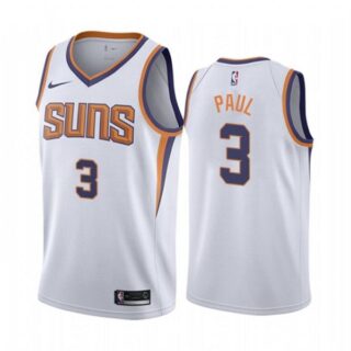 Men's Chris Paul Phoenix Suns Basketball Jersey White