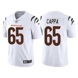 Youth Cincinnati Bengals Alex Cappa White Vapor Limited Stitched Jersey