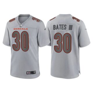 Women's Cincinnati Bengals Jessie Bates III Gray Atmosphere Fashion Stitched Jersey