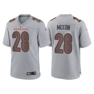 Women's Cincinnati Bengals Joe Mixon Gray Atmosphere Fashion Stitched Jersey