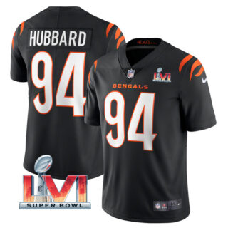 Men's Sam Hubbard Cincinnati Bengals 2022 Super Bowl LVI Vapor Limited Stitched Jersey Black