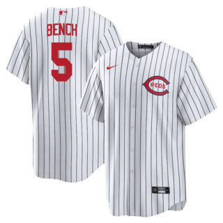 Youth Cincinnati Reds Johnny Bench 2022 Field of Dreams White Stitched Jersey With Name