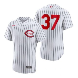Men's Flex Base Cincinnati Reds Tyler Stephenson 2022 Field of Dreams White Stitched Jersey
