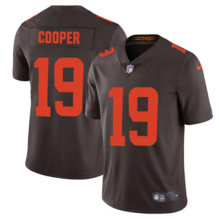 Men's Cleveland Browns Amari Cooper Brown Color Rush Stitched Jersey