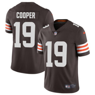Men's Cleveland Browns Amari Cooper Brown Vapor Limited Stitched Jersey