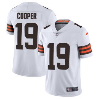 Men's Cleveland Browns Amari Cooper White Vapor Limited Stitched Jersey