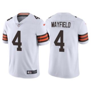 Men's Cleveland Browns Deshaun Watson White Vapor Limited Stitched Jersey